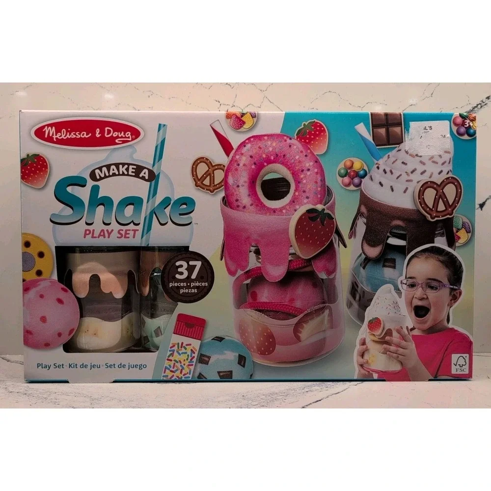 Melissa & Doug Make a Shake 278 Pcs Ice Cream Play Set Brand New